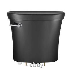Glacier Bay Toilet Tank Only 1.28GPF Vitreous China Single Flush Black Finish
