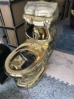 Gold toilet, modern european design