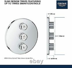 Grohe 29122000 Grohtherm Smartcontrol Triple Volume Control Trim Starlite CHROME