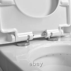 HOROW Dual Flush Small one Piece Toilet Compact Bathroom With Soft Closing Seat