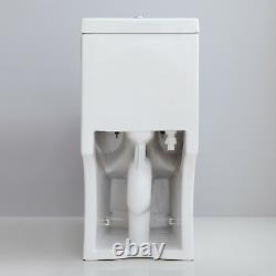 HOROW Modern Small Toilet NIB One Piece Toilet Dual Flush with Soft Closing Seat