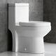 Horow One Piece Toilet Compact Bathroom Mini Dual Flush Commode Water Closet