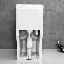 HOROW One Piece Toilet Compact Bathroom Mini Dual Flush Commode Water Closet