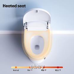 HOROW Smart Toilet with Heated Bidet, Modern Bidet Toilet with Instant Warm Wate