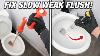 How To Fix A Slow U0026 Weak Flushing Toilet 4 Different Ways Guaranteed Diy For Beginners