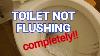 How To Fix Slow Flushing Toilet Slowtoilet Toiletnotflushing Cloggingtoilet