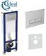 Ideal Standard Concealed Wc Wall Hung Toilet Frame 350mm Width With Flush Plate