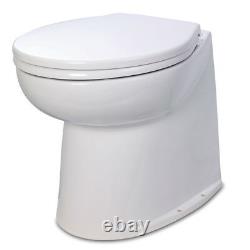 Jabsco Deluxe Flush 14 Straight Back 12V Electric Toilet withSolenoid Valve