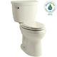 Kohler 2 Piece 1.28 Gpf Single Flush High Efficiency Elongated Toilet Biscuit