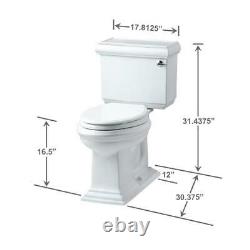 KOHLER Memoirs Classic 2-Piece 1.6 GPF Single Flush Elongated Toilet with Flush