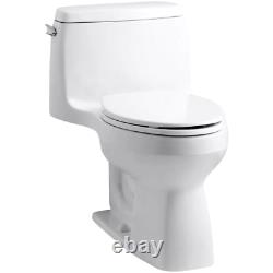 KOHLER Single Flush Elongated Toilet 1.28 GPF Hardware-Wax Ring Included