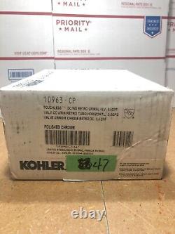 Kohler K-10963-CP 0.5 GPF Touchless DC Toilet Flushometer Polished Chrome #JB6