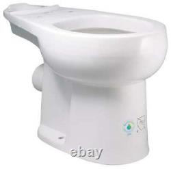 LIBERTY PUMPS AscentII-RW Macerating Toilet Bowl, Round, Floor