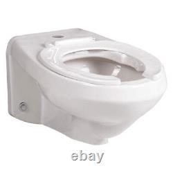 MANSFIELD 1301 Toilet Bowl, Elongated, Wall, Flush Valve