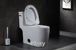 Marino 43295 Elongated One Piece Toilet with Quiet Close Seat, ADA Comfort Height