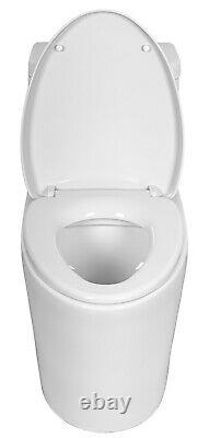 Marino 439E One Piece Toilet with Slow Close Seat, Elongated, 1.28 gpf, cUPC, White