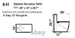 Modern Bathroom Toilet One Piece Toilet Dual Flush Toilet Cosimo 28