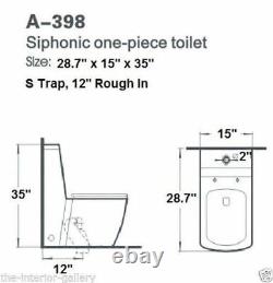 Modern Toilet Bathroom Toilet Dual Flush Toilet Toilet One Piece Alberto