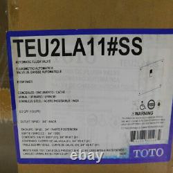 NEW Toto TEU2LA11#SS EcoPower Concealed Urinal Flush Valve Stainless Steel