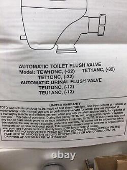 New Toto Auto Sensor Urinal Toilet Tet1dnc Flushometer Valve 1.6gpf/6lpf