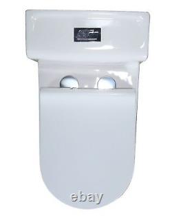 One Piece Toilet Dual Flush Elongated bowl Comfort height Soft Closing Seat