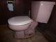 Pink Toilet Includes Bowl, Tank, Flapper
