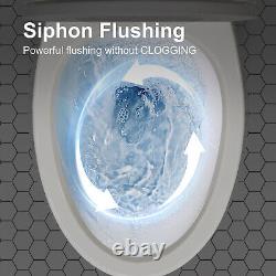 Power Flush 2-Piece 1.28 Gallons Dual Flush GPF Single Flush Elongated Toilet