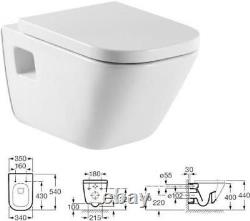 ROCA Frame DUPLO + ROCA Flush Plate PL1 +ROCA The GAP WC Pan & Soft Closing Seat