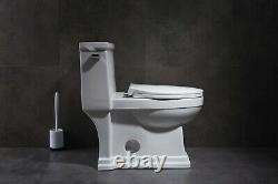 ADA Comfort Height Romano 33294 One Piece Elongated Toilet w/ Slow Close Seat 