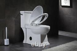 Romano 33294 One Piece Elongated Toilet with Slow Close Seat, ADA Comfort Height