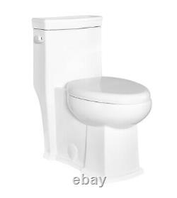 Romano 42110 One Piece Toilet Elongated with Slow Close Seat, ADA Comfort Height