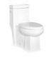 Romano 42110 One Piece Toilet Elongated With Slow Close Seat, Ada Comfort Height