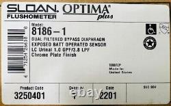 SLOAN 8186-1 G2 Optima Plus Diaphragm Automatic Sensor Urinal Flush Valve SEALED