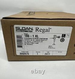 SLOAN REGAL 186-1 XL Exposed Manual Flush Valve Top Spud 2VED3 Chrome Finish