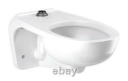 SLOAN ST2459A Toilet Bowl, Elongated, Wall, Flush Valve