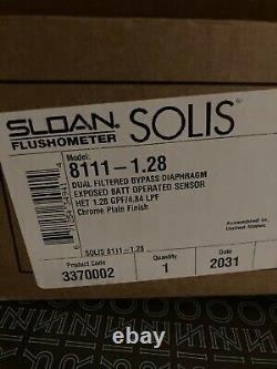 SLOAN WETS2002.1201 Flush Valve Toilet, 10 or 12 Rough-In With Solis 8111 Valve
