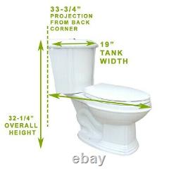 Sheffield Corner 2-Piece 0.8 GPF/1.6 GPF WaterSense Dual Flush Elongated Toilet