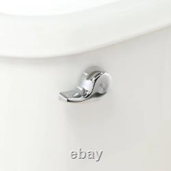 Single Flush Toilet Tank Only Windham 1.6 GPF Left-Hand Trip Lever White Finish