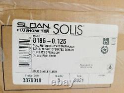 Sloan 8186-0.125 SOLIS 0.125 GPF Exposed Sensor Urinal Flushometer 3370010 Chrom