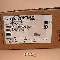 Sloan G2 Optima RESS-U Dual Filter LC Urinal 1.0 GPF/3.8 LPF Battery Sensor