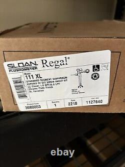 Sloan Regal 111 XL Toilet 1.6 GPF Flushometer 3080053, Chrome Finish, 6.0 LPF