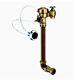 Sloan3918772royal9611singleflush Manual Water Closet Flushometer, 3.5gpf R Brass