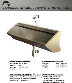 Stainless AD / Stainless 59 (1.5 mts) Urinal / TU 3