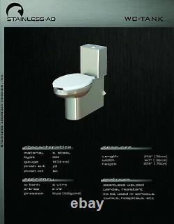 Stainless AD / Stainless Toilet with Water Tank WC-TNK