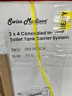 Swiss Madison 2x4 Concealed In-Wall Toilet Tank Carrier System SM-WC424
