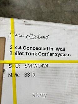 Swiss Madison 2x4 Concealed In-Wall Toilet Tank Carrier System SM-WC424 Y3600