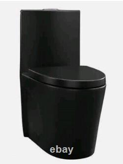 Swiss Madison SM-1T254MB One Piece Elongated Dual Flush Toilet with Seat Black