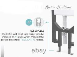 Swiss Madison SM-WC424 Dual Flush Toilet Tank Carrier 2x4 (New) (Open Box)