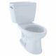 Toto Eco Drake Two-piece Toilet 1.28 Gpf, Elongated, Cotton White Toto