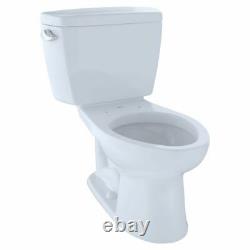 TOTO Eco Drake Two-Piece Toilet 1.28 GPF, Elongated, Cotton White TOTO